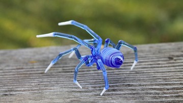 Glass Symphony Hand-Blown Glass Spiders Glass Symphony Hand-Blown Glass Spiders