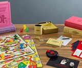 Vintage Bookshelf Board Games