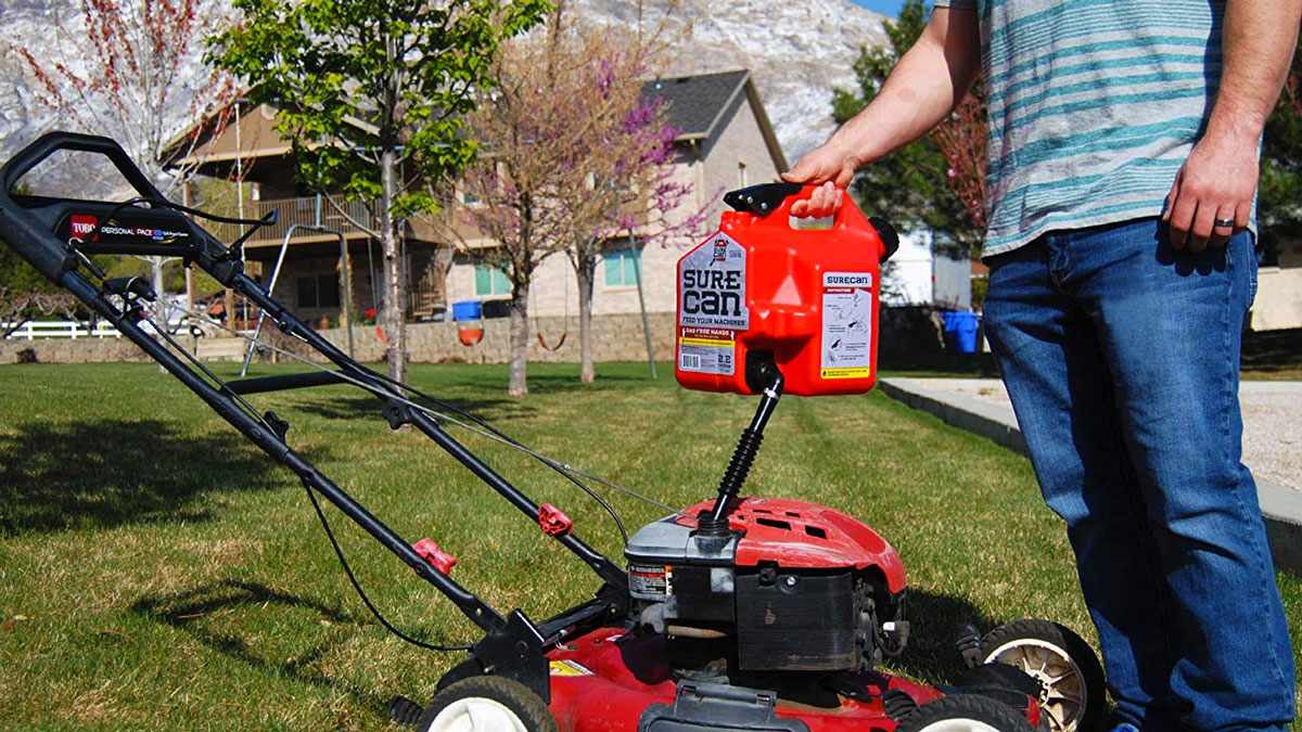 Surecan Bottom-Dispensing Gasoline Can Surecan Bottom-Dispensing Gasoline Can