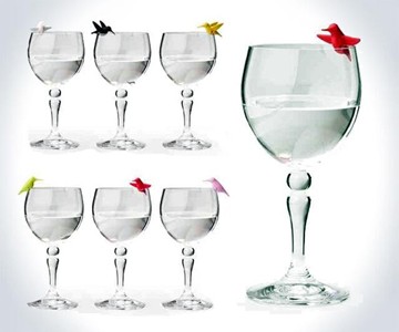 Hummingbird Wine Glass Charms Hummingbird Wine Glass Charms