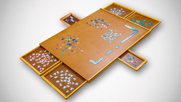 Jumbl Puzzle Board Wooden Jigsaw Puzzle Table Jumbl Puzzle Board Wooden Jigsaw Puzzle Table