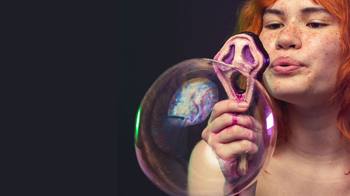 Screamo Cherry-Scented Bubble Blower Screamo Cherry-Scented Bubble Blower