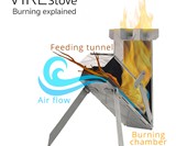 VIREstove - Foldable Wood Burning Rocket Stove
