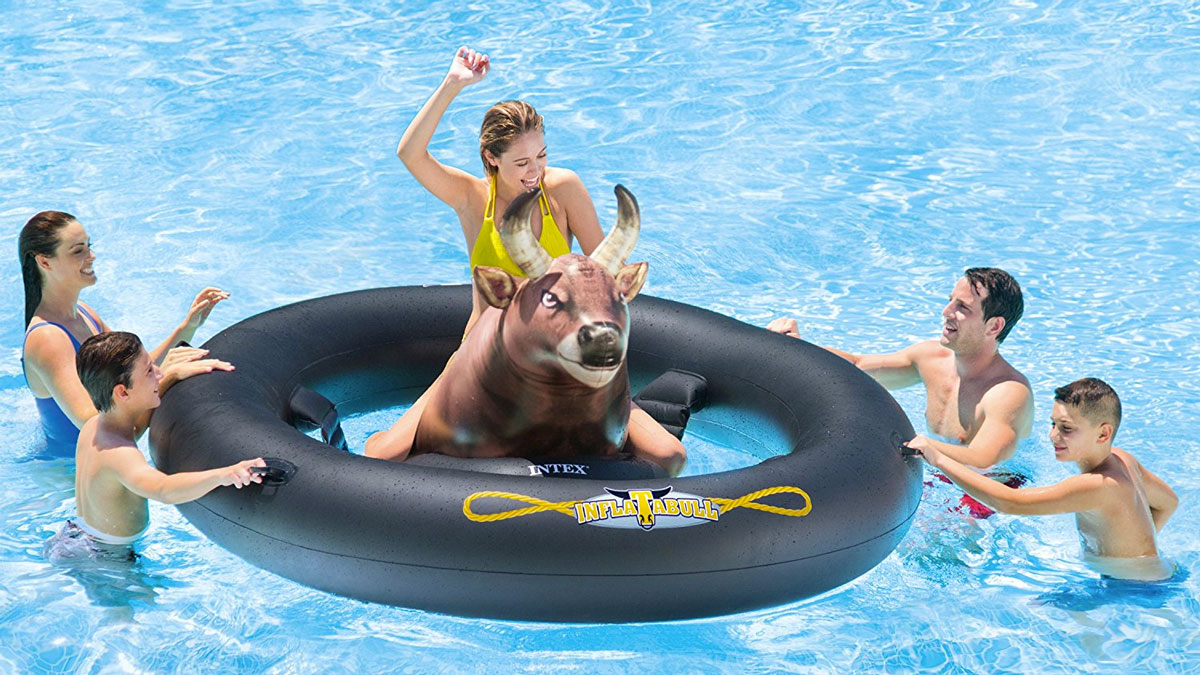 Inflat-A-Bull Pool Toy Inflat-A-Bull Pool Toy
