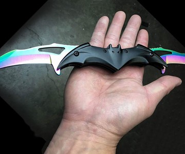 Snake Eye Tactical Dual Blade Folding Bat Knife