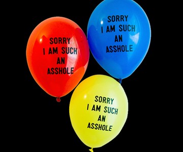 Sorry I Am Such an A**hole Balloon Package Sorry I Am Such an A**hole Balloon Package