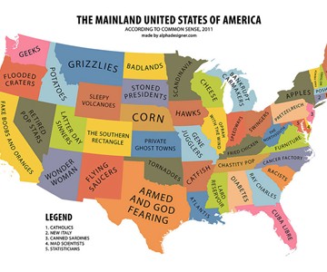 Mainland USA, According to Common Sense