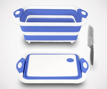 Collapsible Colander & Cutting Board Collapsible Colander & Cutting Board