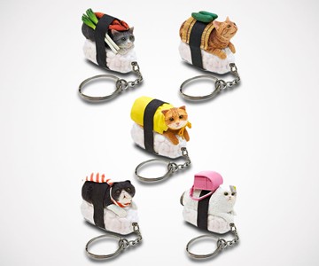 Sushi Cat Keychains