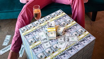 Million Dollar Cube Money Table