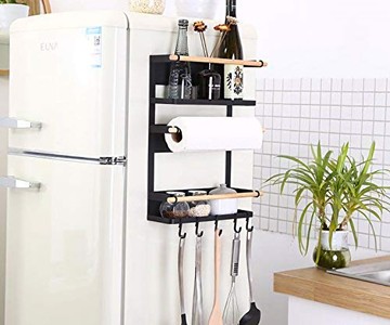 Magnetic Fridge Organizer Rack