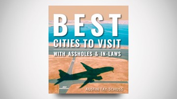 Best Cities to Visit with Assholes & In-Laws Book Jacket Best Cities to Visit with Assholes & In-Laws Book Jacket