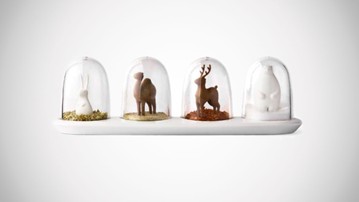 Snow Globe Spice Jars & Seasoning Shakers