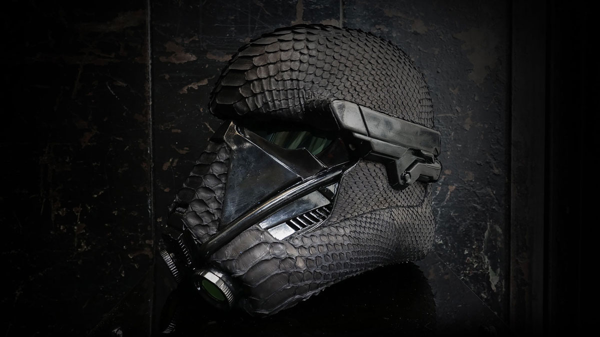 Python Skin Death Trooper Helmet Python Skin Death Trooper Helmet