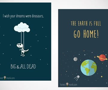 Honest Monk Postcards