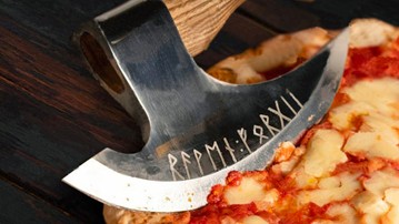 Viking Pizza Cutting Axe Viking Pizza Cutting Axe
