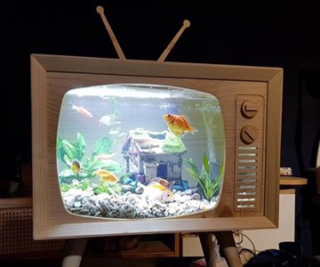 Wooden TV Aquarium