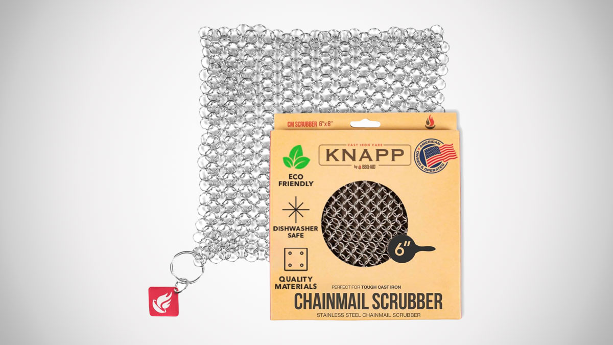 Chainmail Cast Iron Pan Scrubber Chainmail Cast Iron Pan Scrubber
