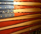 Baseball Bat American Flag