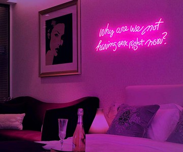 Why Are We Not Having Sex Right Now? Neon Sign Why Are We Not Having Sex Right Now? Neon Sign