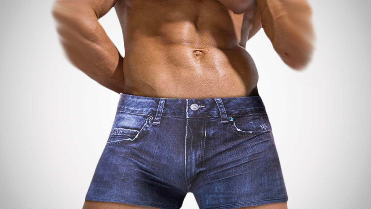 Jean Shorts Swim Trunks