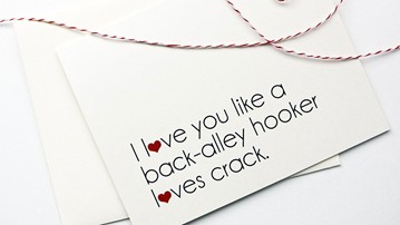 Back Alley Hooker Love Card Back Alley Hooker Love Card
