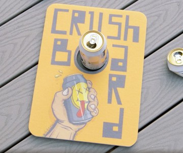The Crushboard Portable Beer Can Crushing Mat The Crushboard Portable Beer Can Crushing Mat