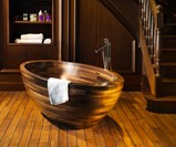 Wooden Boat Bathtub