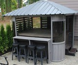 Zento Hot Tub Gazebo with Bar