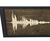 Solid Wood Soundwave Art