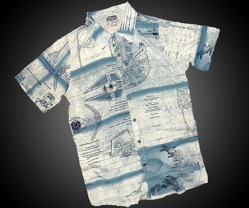 Star Wars Schematics Hawaiian Shirt Star Wars Schematics Hawaiian Shirt