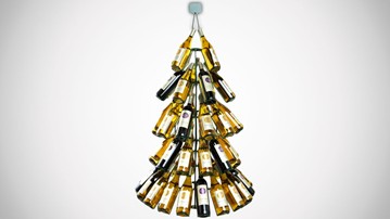 Christmas Tree Wine Bottle Rack Christmas Tree Wine Bottle Rack