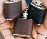 1-oz Leather Keychain Flasks