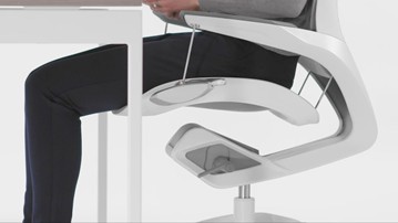 Fellowes Elea Suspended Desk Chair Fellowes Elea Suspended Desk Chair