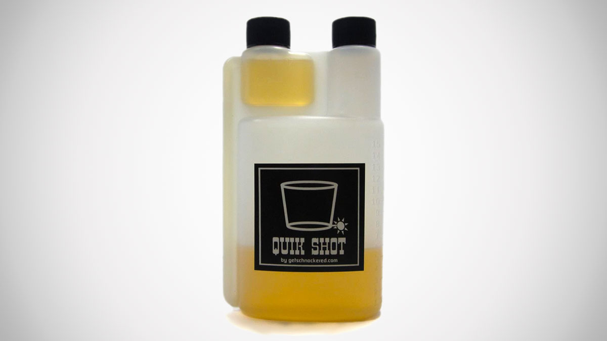 Quik Shot Plastic Flask with Built-in Shot Chamber Quik Shot Plastic Flask with Built-in Shot Chamber