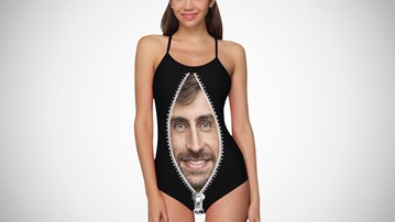 Custom Zip Face Swimsuit