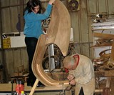 Custom Wood Vespa