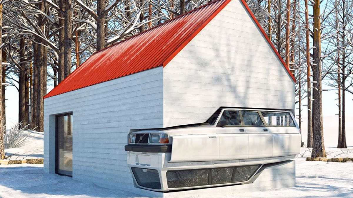 Volvo 240 Winter Cabin