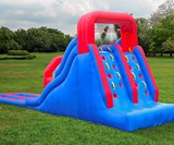 Dual Splash Inflatable Racing Water Slide