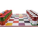 Andy Warhol Campbell's Soup Can Chess Set