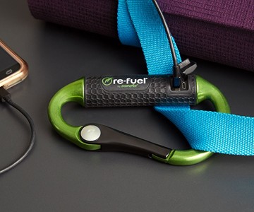 Powerbiner - Carabiner Power Bank Powerbiner - Carabiner Power Bank