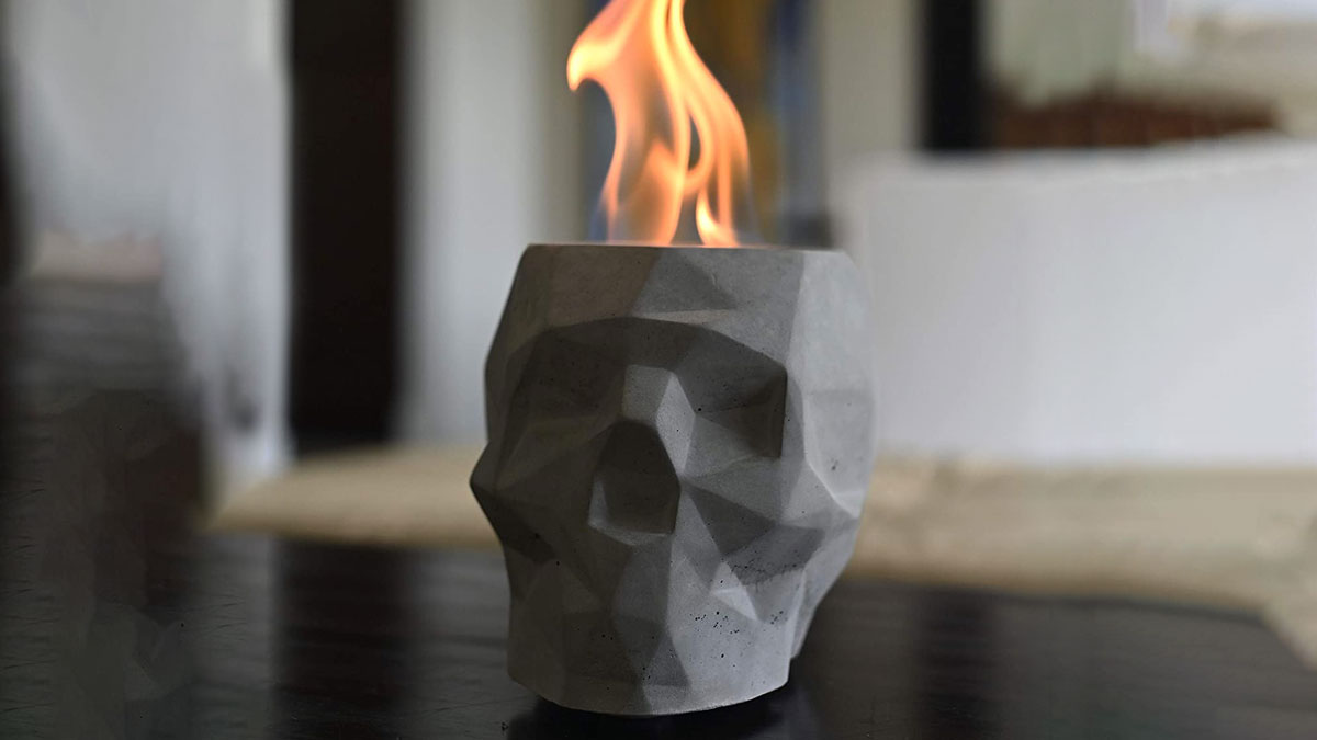Skull Tabletop Fireplace Skull Tabletop Fireplace