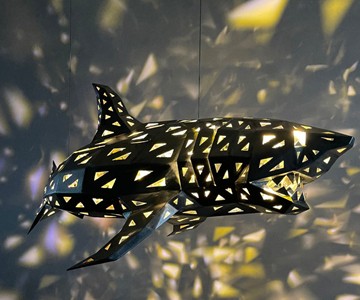Geometric Shark Chandelier Geometric Shark Chandelier