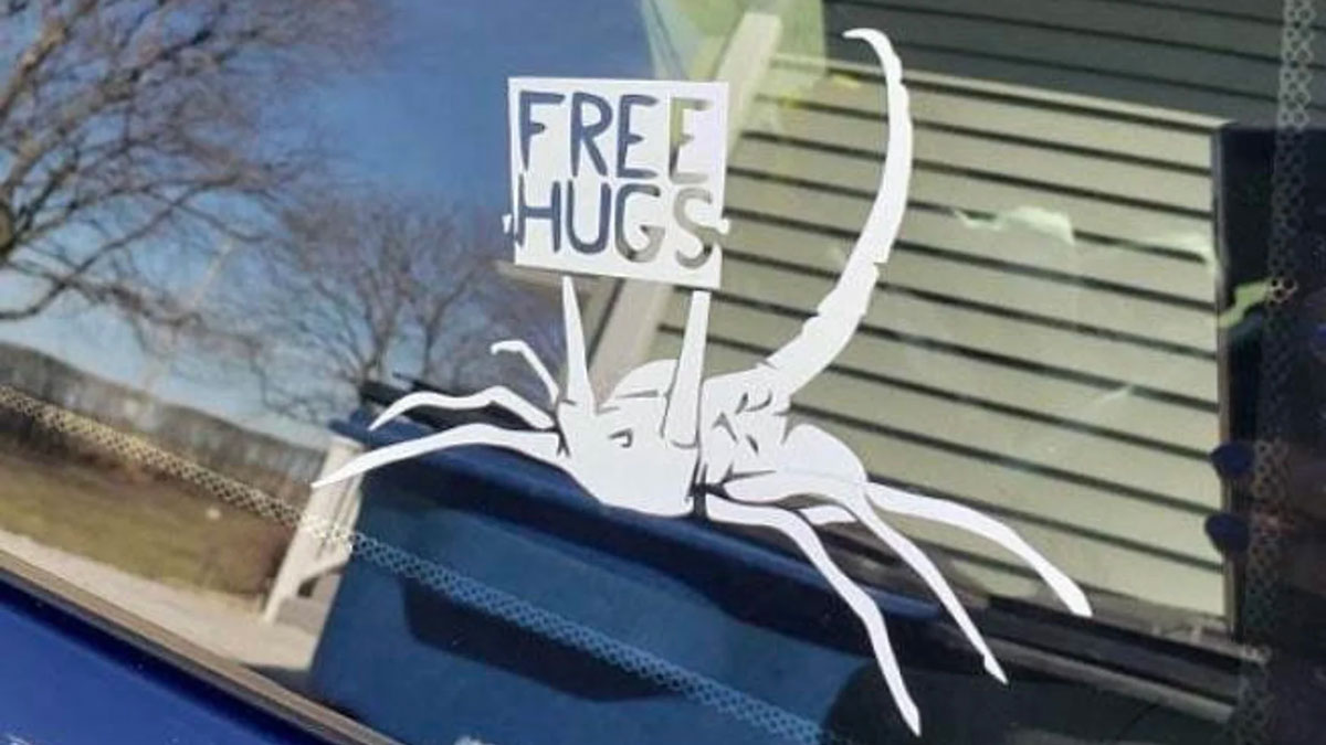 Free Hugs Xenomorph Decal Free Hugs Xenomorph Decal