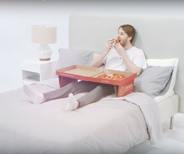 Pizza Box for Eating Pizza in Bed