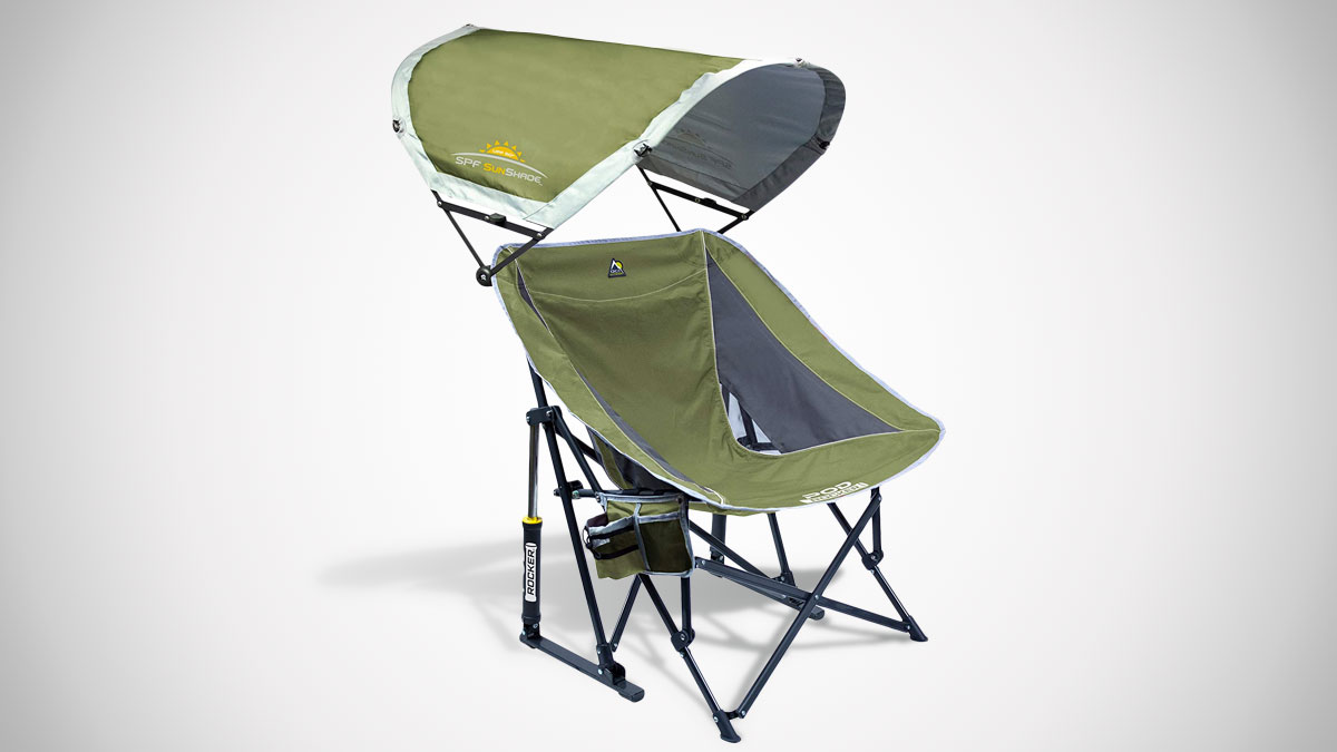 GCI Outdoor Pod Rocker Chair with SunShade GCI Outdoor Pod Rocker Chair with SunShade
