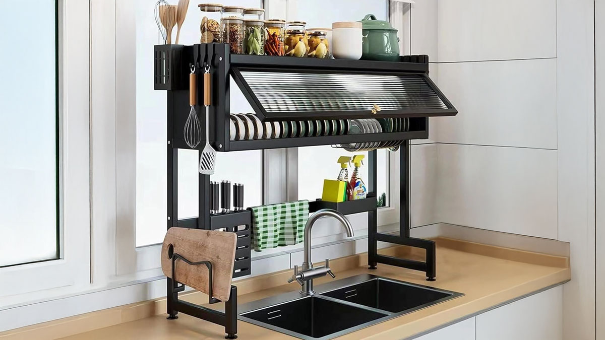 Over-the-Sink Dish Drying Rack Over-the-Sink Dish Drying Rack