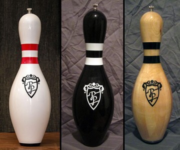 Bowling Pin Salt & Pepper Grinders Bowling Pin Salt & Pepper Grinders