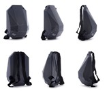 Solid Gray Hardshell Backpack