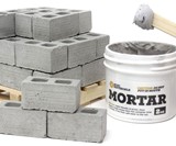 Mini Pallet of Cinder Blocks & Mortar Kit